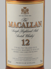 Load image into Gallery viewer, Macallan 12 Years Old Bottle