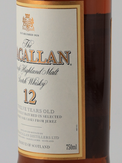 Macallan 12 Years Old Bottle