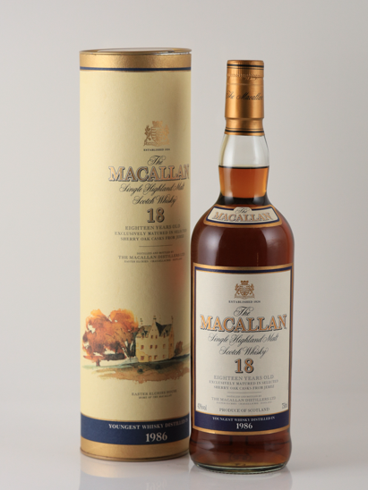 Macallan 18 Years 1986 Old Bottle