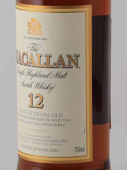 Macallan 12 Years Old Bottle