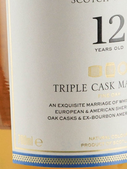 Macallan 12 Years Triple Cask 40% 700ml