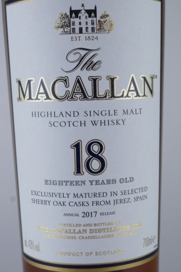 Macallan 18 Years 2017 Release
