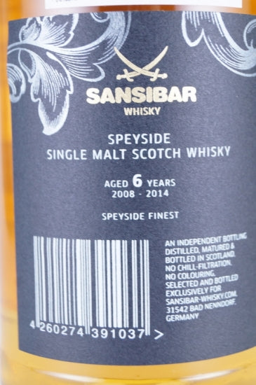 Sansibar Speyside Finest 6 Years 2008