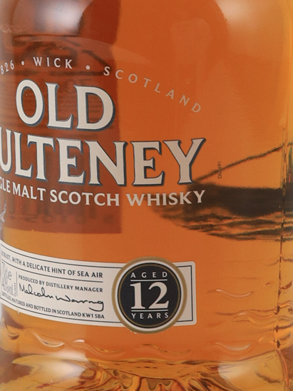 Old Pulteney 12 Years Old Label