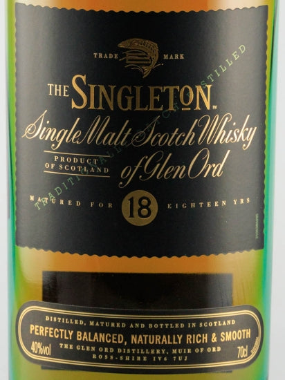 The Singleton of Glen Ord 18 Years
