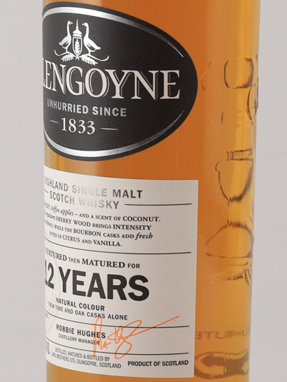 Glengoyne 12 Years Old Label