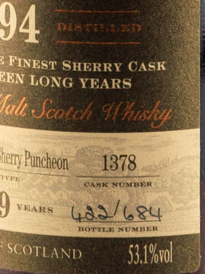 Glendronach 19 Years 1994 PX Sherry Puncheon