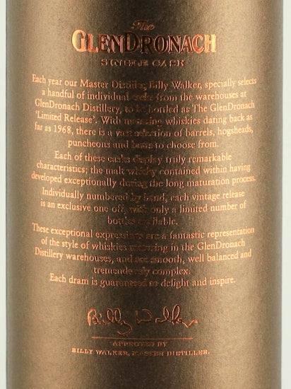 Glendronach 19 Years 1994 PX Sherry Puncheon