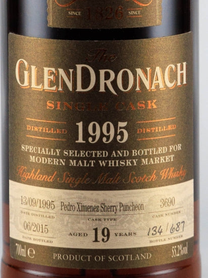 Glendronach 19 Years 1995 PX Sherry Puncheon for MMWM