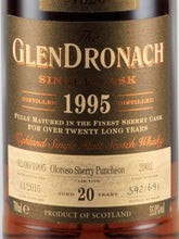 Load image into Gallery viewer, Glendronach 20 Years 1995 Oloroso Sherry Puncheon