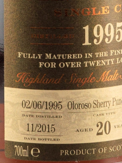Glendronach 20 Years 1995 Oloroso Sherry Puncheon