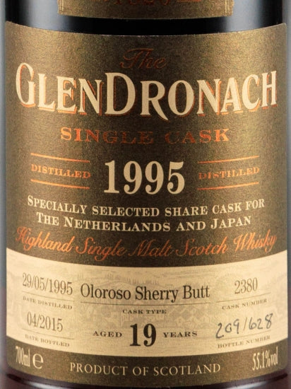Glendronach 19 Years 1995 Oloroso Sherry Butt