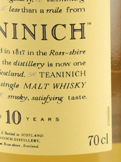 Teaninich 10 Years 2021 Release Lot 1296