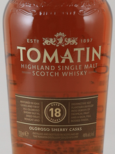 Load image into Gallery viewer, Tomatin 18 Years