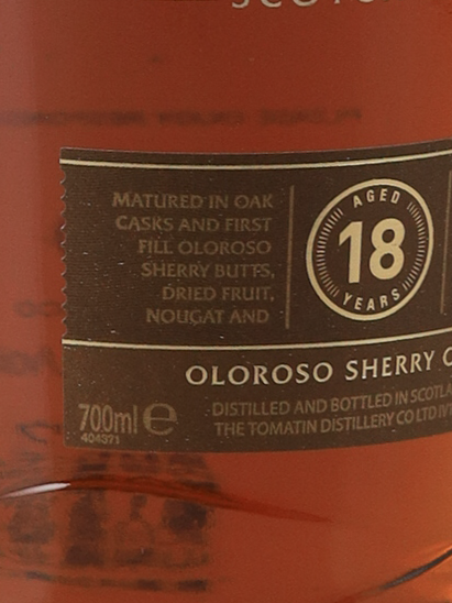 Tomatin 18 Years
