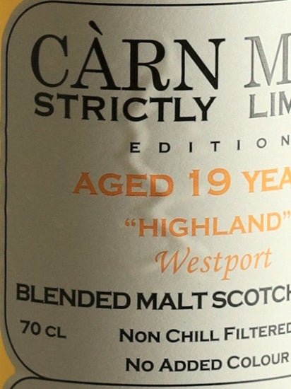 Carn Mor Strictly Limited Westport 19 Years 1995