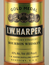 Load image into Gallery viewer, I.W. Harper Gold Medal Old Label