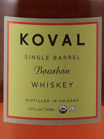 Koval Single Barrel Bourbon 750ml