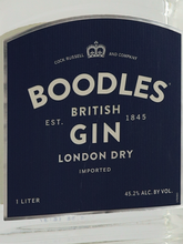Load image into Gallery viewer, Boodles Dry Gin 1L