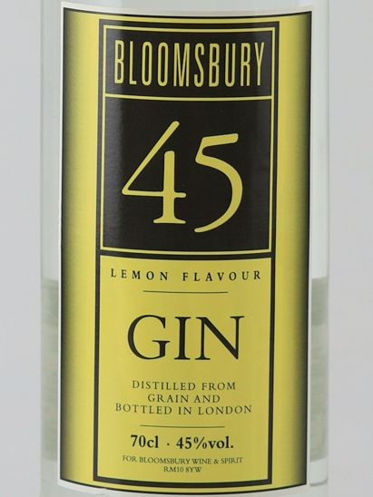 Bloomsbury Lemon Flavor Dry Gin