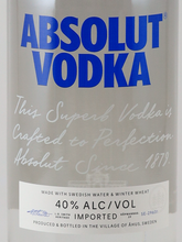 Load image into Gallery viewer, Absolut Vodka 750ml