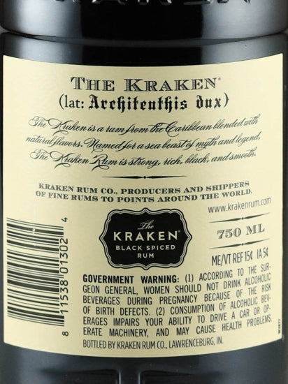 Kraken Black Spiced Rum 750ml