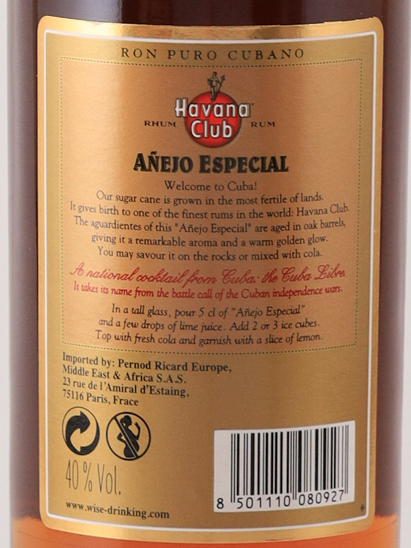 Havana Club Anejo Especial 700ml