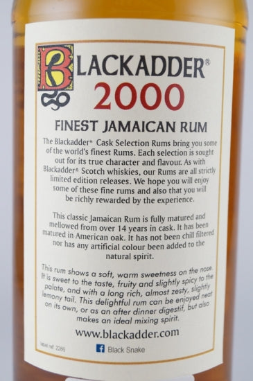 Blackadder Raw Cask Jamaica Rum 14 Years 2000
