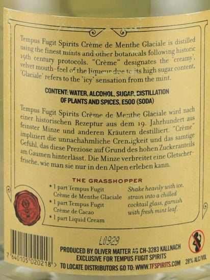 Tempus Fugit Creme de Menthe