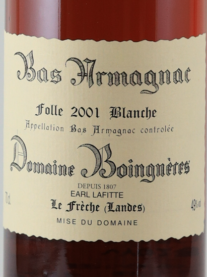 Domaine Boingneres Folle Blanche 2001