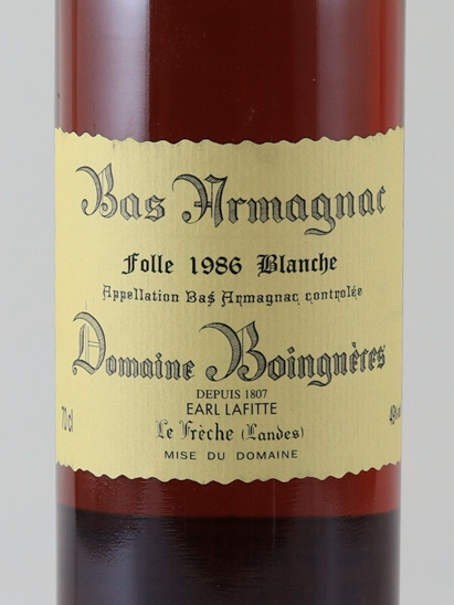 Domaine Boingneres Folle Blanche 1986
