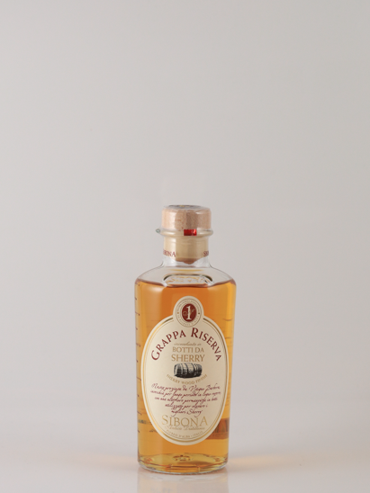 Sibona Grappa Sherry Wood Finish