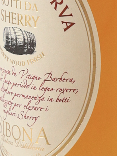 Sibona Grappa Sherry Wood Finish