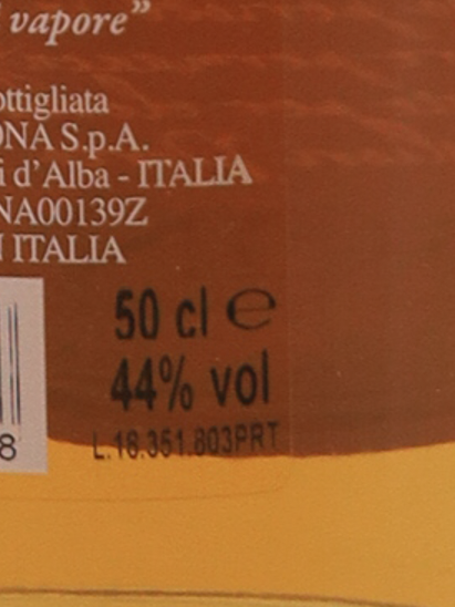 Sibona Grappa Port Wood Finish