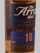 Load image into Gallery viewer, Arran Malt 18 Years Old Label