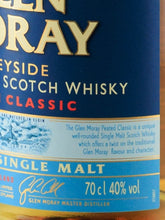 Load image into Gallery viewer, Glen Moray Classic Peated Old Label