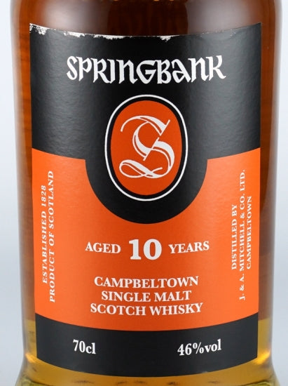 Springbank 10 years (defective label)