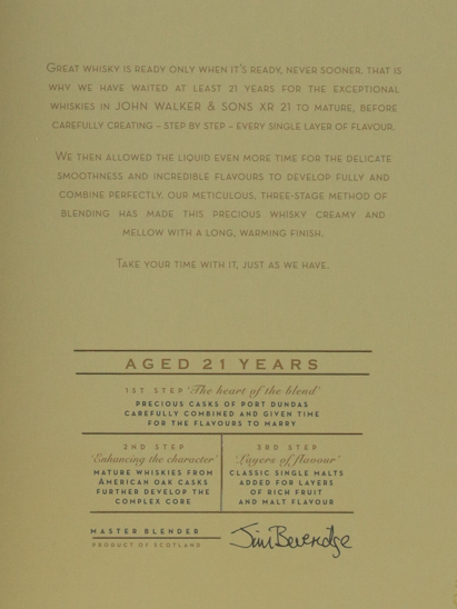 Johnnie Walker XR 21 Years