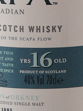 Load image into Gallery viewer, Scapa 16 years old label (defective label)