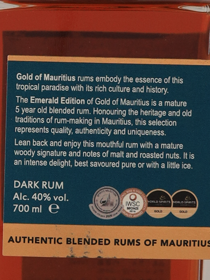 Gold of Mauritius Emerald Edition