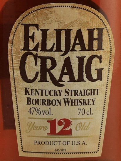 Elijah Craig 12 Years 700ml Old Label