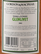 Load image into Gallery viewer, Gordon &amp; MacPhail Glenlivet 2002/2017