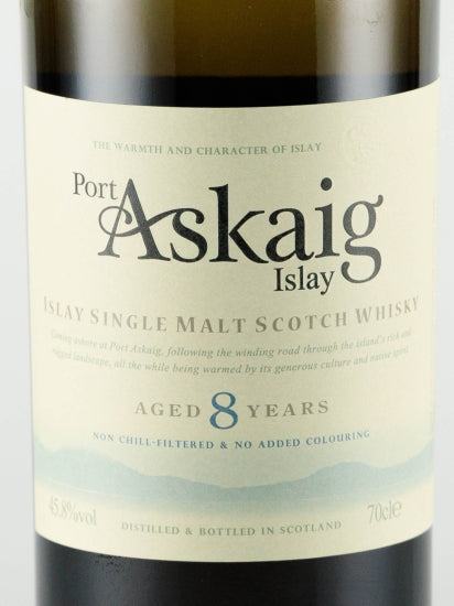 Port Askaig 8 Years Old Label
