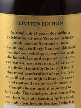 Load image into Gallery viewer, Springbank 21 Years 2017 Release