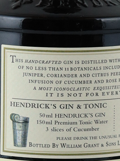Hendrick's Gin 700ml