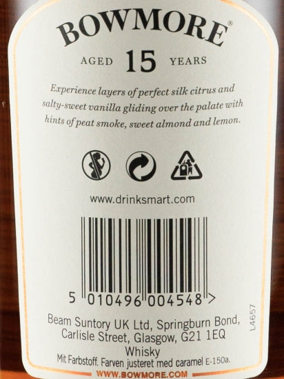 Bowmore 15 Years Golden & Elegant 1L