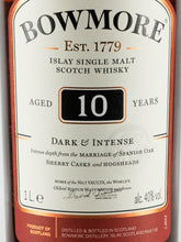 Load image into Gallery viewer, Bowmore 10 Years Dark &amp; Intense 1L
