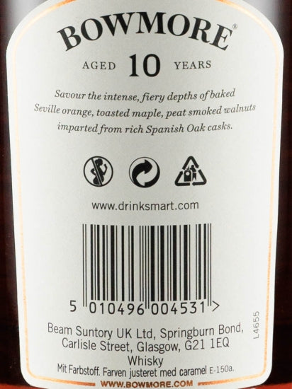 Bowmore 10 Years Dark & Intense 1L
