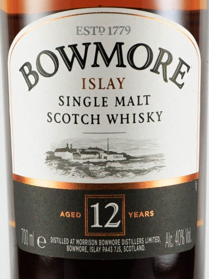 Bowmore 12 Years Old Label