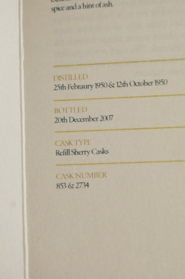 Gordon & MacPhail Glen Grant 1950/2007